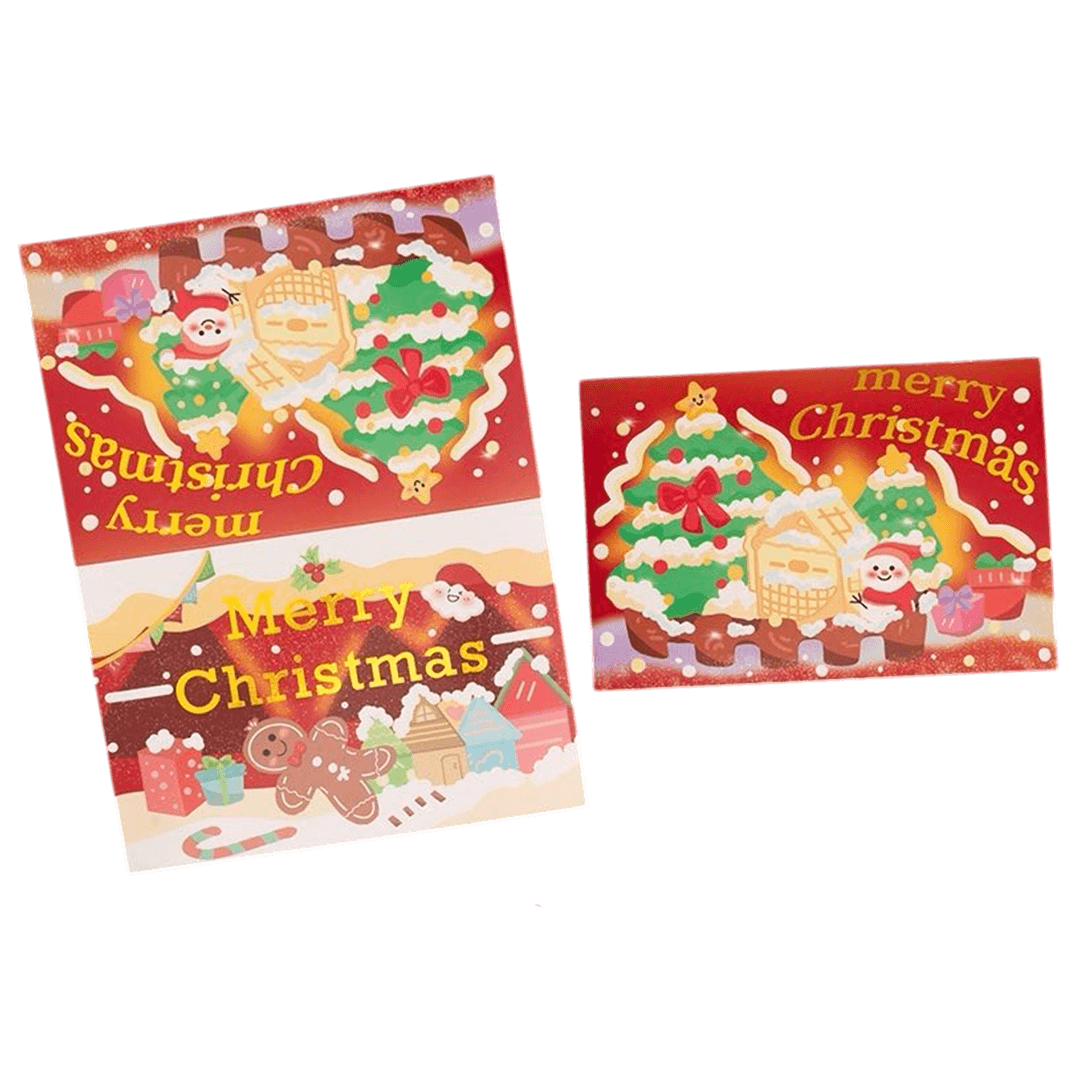 Tarjeta de Navidad personalizada – Casa de jengibre – Mensaje personalizado
