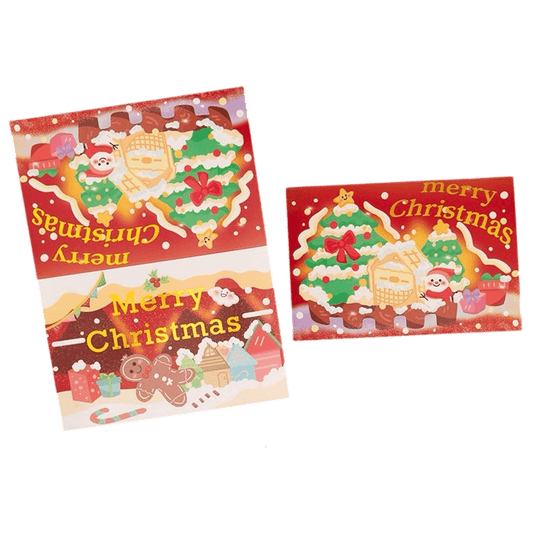 Tarjeta de Navidad personalizada – Casa de jengibre – Mensaje personalizado
