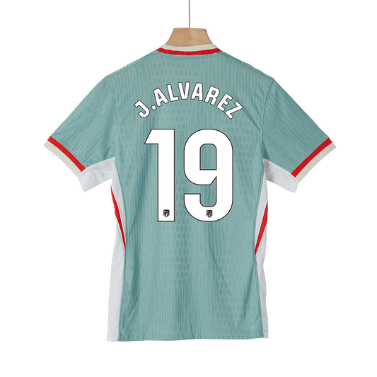 Camiseta de fútbol visitante auténtica de J. Álvarez #19 del Atlético de Madrid 2024/25
