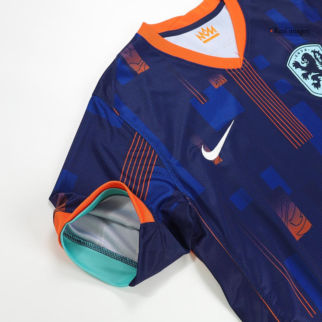Camiseta de visitante de Holanda VIRGIL #4 para la Eurocopa 2024