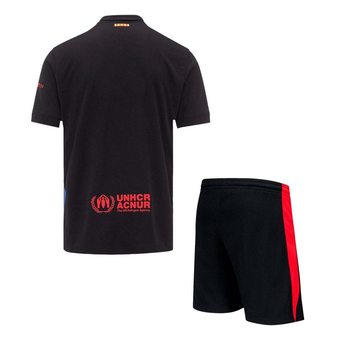 Kit de visitante del Barcelona (Kit y pantalón corto) 2024/25 - Logotipo de Spotify sin texto