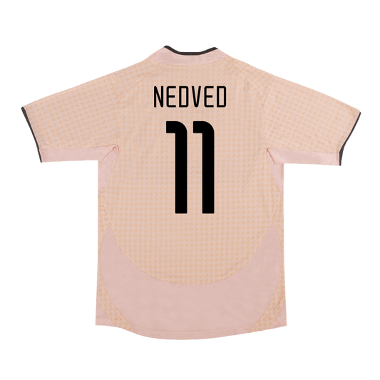 Retro NEDVED # 11 2003/04 Camiseta de fútbol visitante de la Juventus