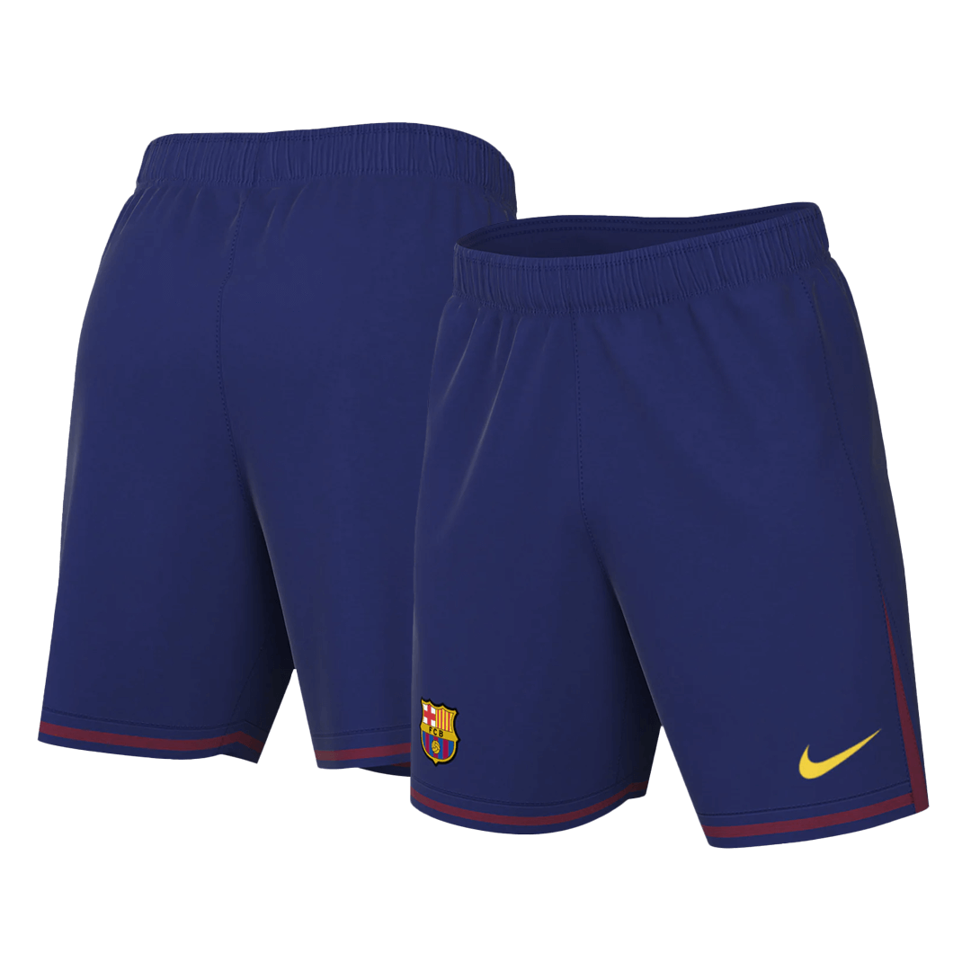 Kit de fútbol local del Barcelona (Kit y pantalón corto) 2025/26, rojo y azul