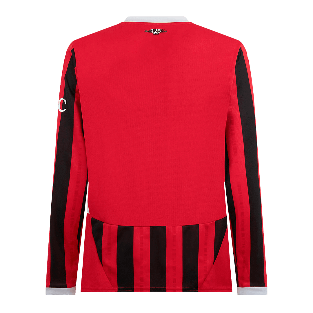 Camiseta de fútbol de manga larga de local del AC Milan 2024/25
