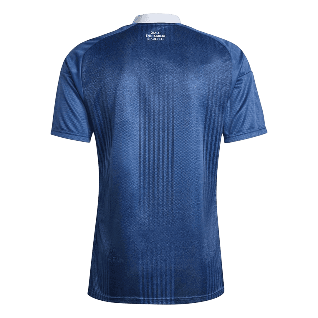 Camiseta de visitante de Grecia para el Mundial 2026, color azul.