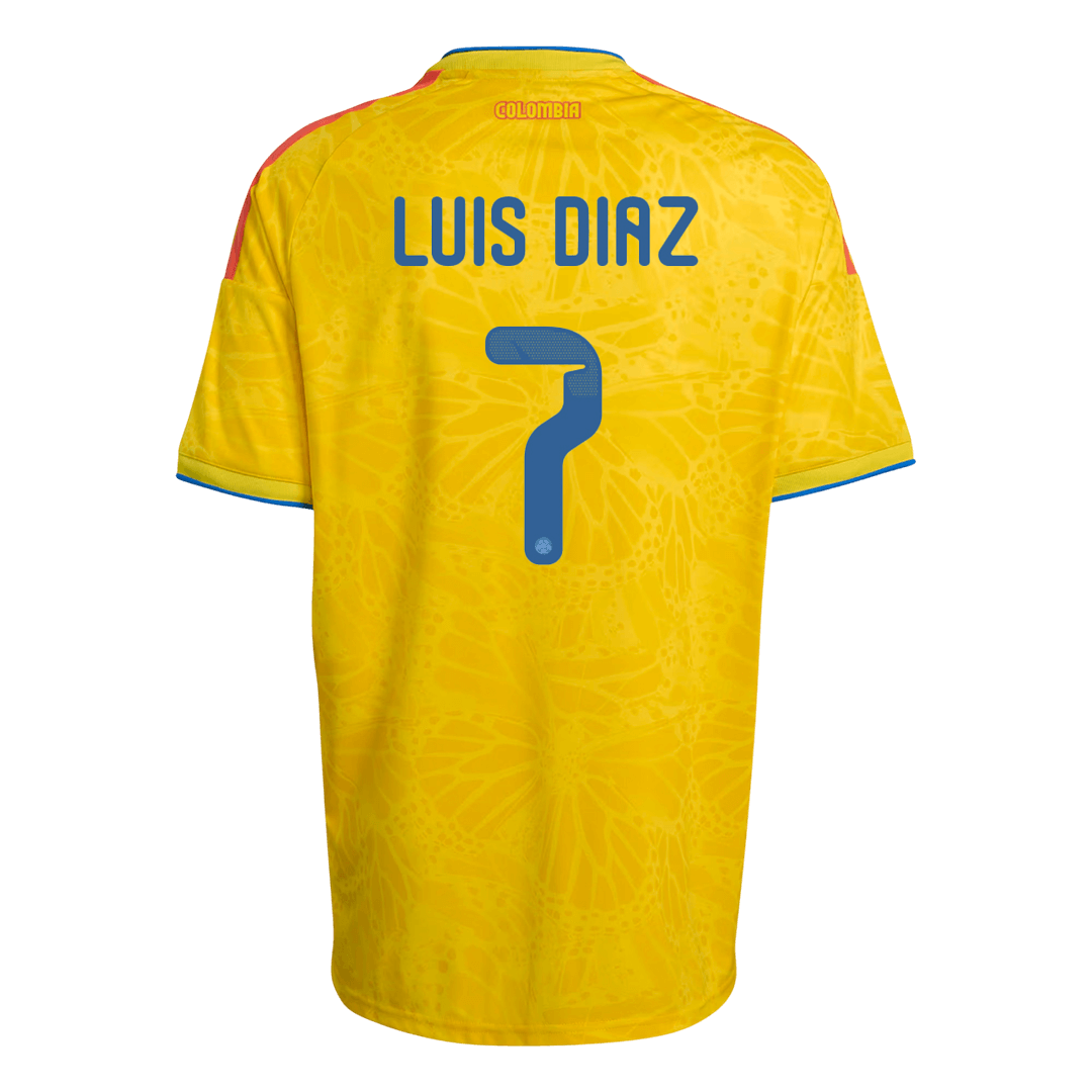 Camiseta Colombia LUIS DíAZ Local #7 Hombre Copa Mundial 2026