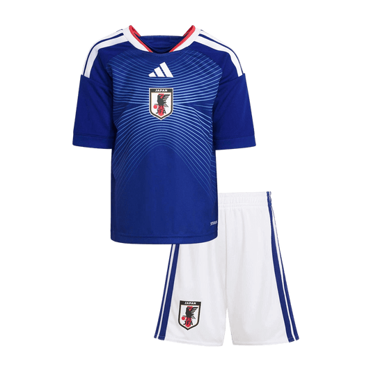 Equipación local de Japón para niños (camiseta + pantalón corto) para el Mundial 2026