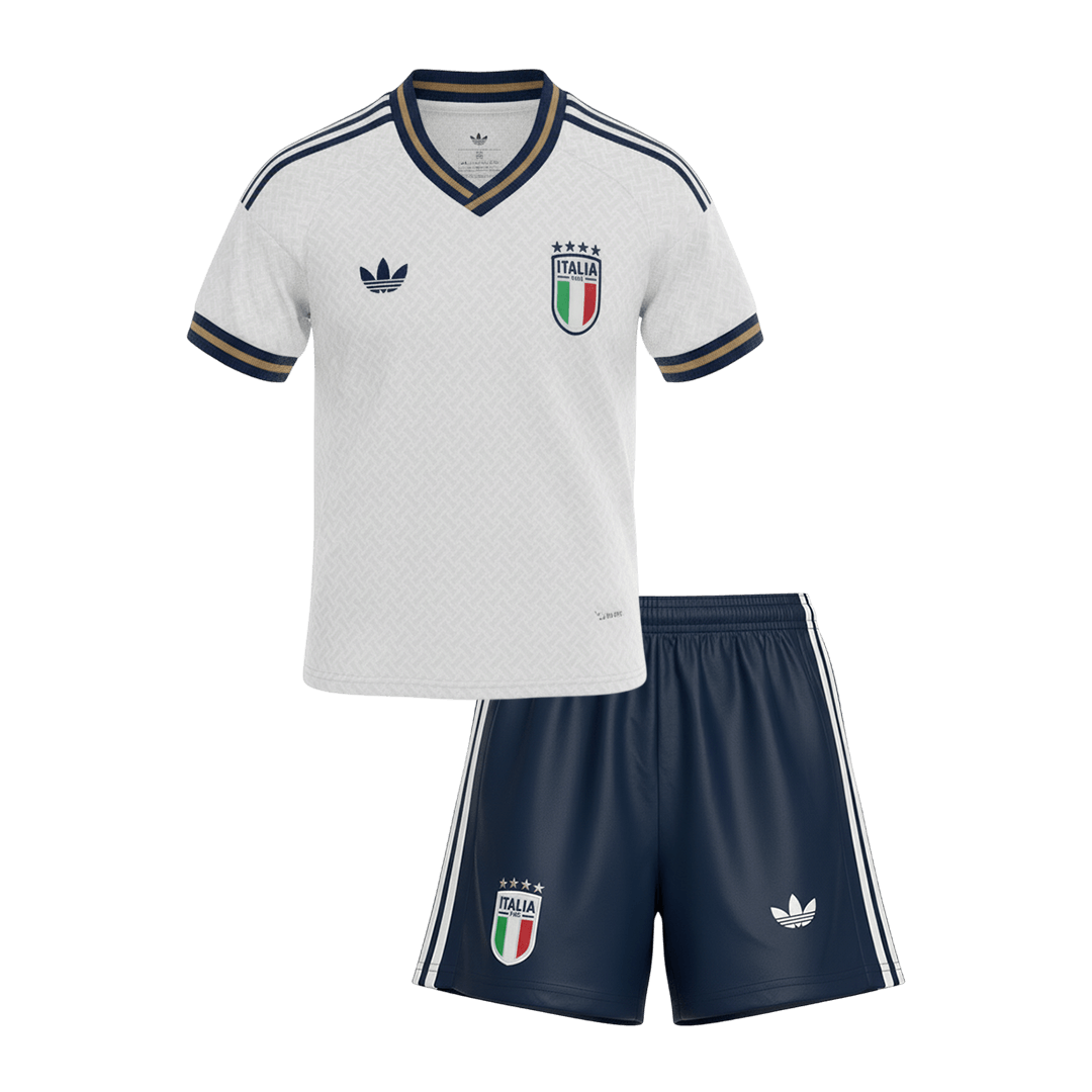 Kit de fútbol visitante de Italia para niños (camiseta y pantalón corto) 2026