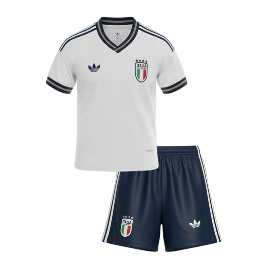 Kit de fútbol visitante de Italia para niños (camiseta y pantalón corto) 2026