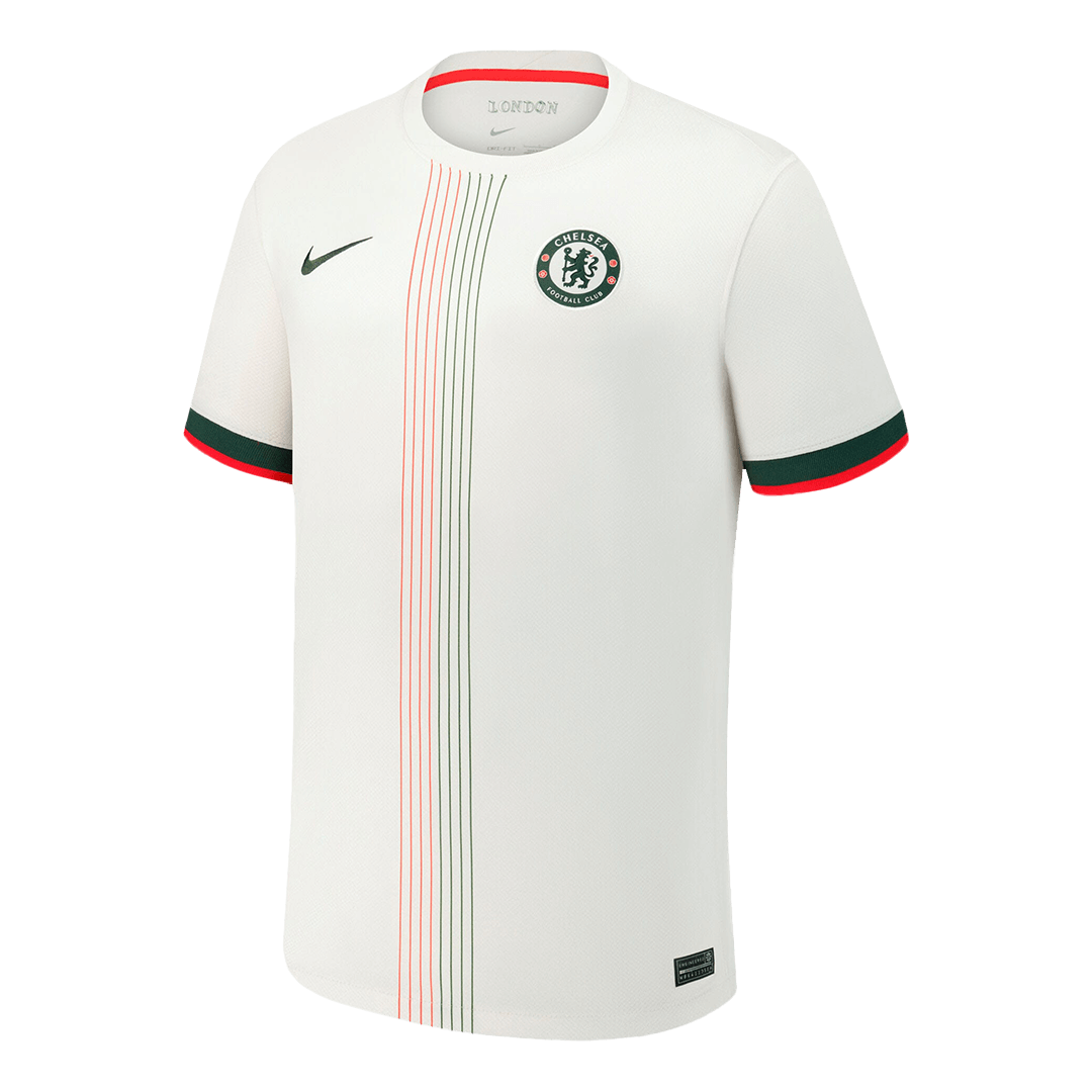Camiseta de fútbol visitante del Chelsea 2025/26 blanca