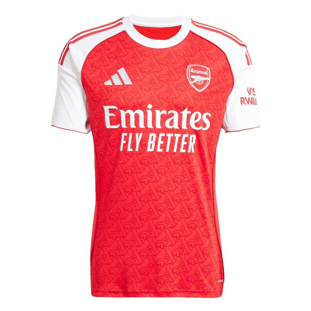 Camiseta de fútbol local del Arsenal 2025/26 roja