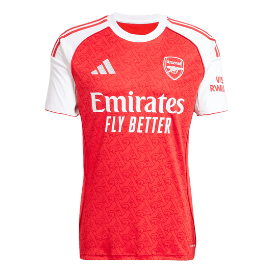 Camiseta de fútbol local del Arsenal 2025/26 roja