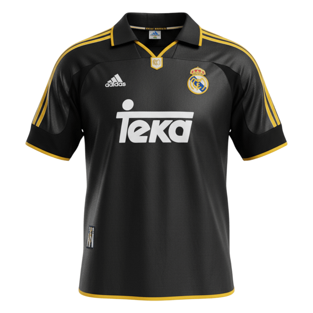 Camiseta de fútbol vintage de visitante del Real Madrid 1999/01