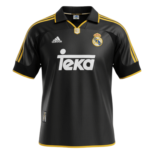 Camiseta de fútbol vintage de visitante del Real Madrid 1999/01