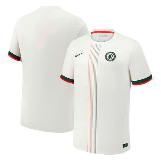 Camiseta de fútbol visitante del Chelsea 2025/26 blanca