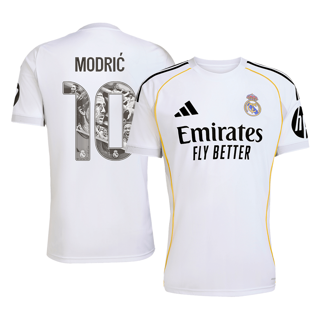 Camiseta de fútbol local especial del Real Madrid MODRIĆ n.° 10 2025/26 (talla grande)
