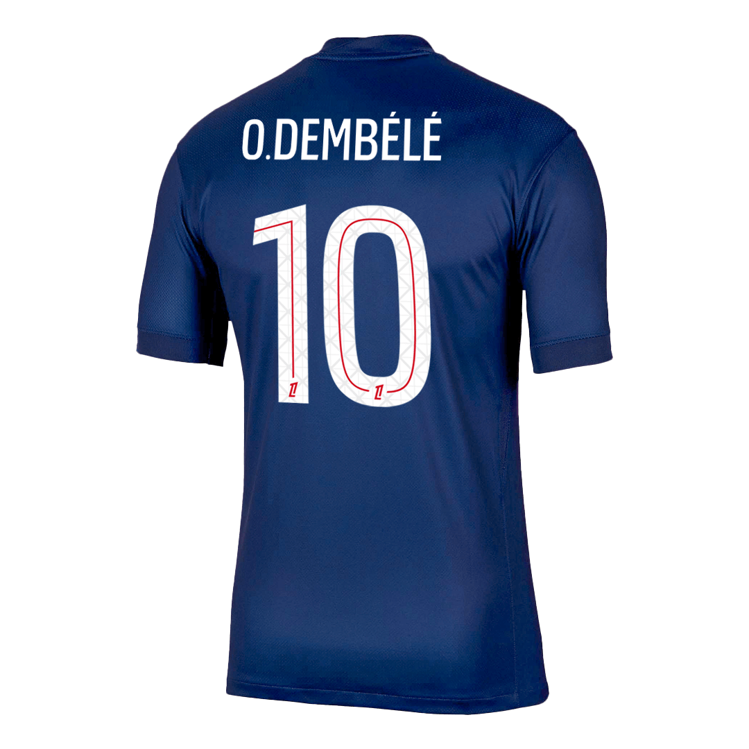 Camiseta de fútbol O.DEMBÉLÉ #10 PSG Primera equipación 2025/26 Azul marino