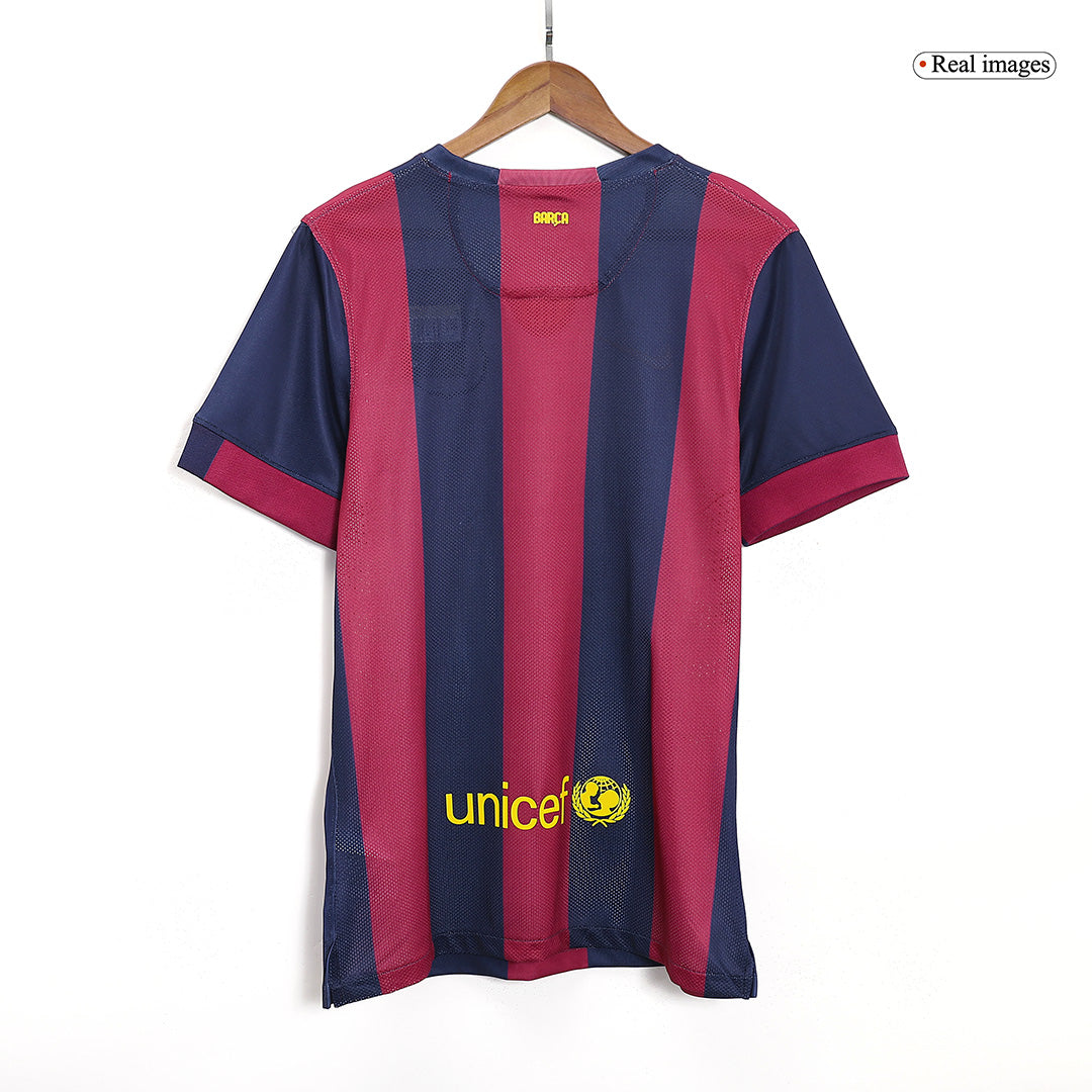 Camiseta retro de fútbol local del Barcelona NEYMAR JR #11 2014/15