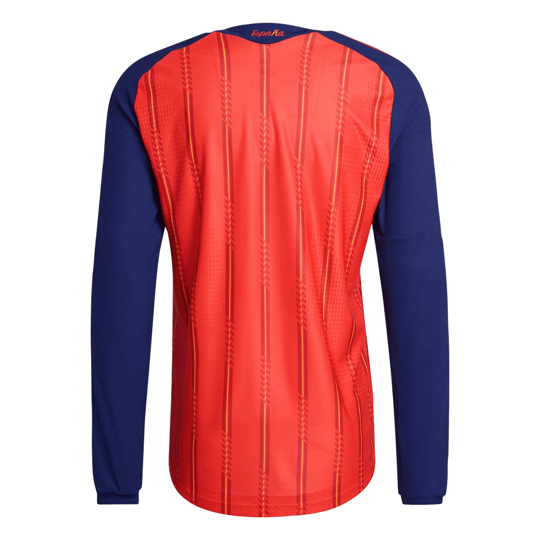 Camiseta de fútbol de manga larga de la selección española (versión jugador, local, 2026)