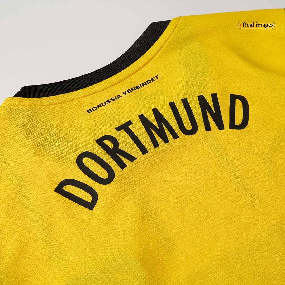 Kit de camiseta de fútbol local del Borussia Dortmund para niños (camiseta y pantalones cortos)