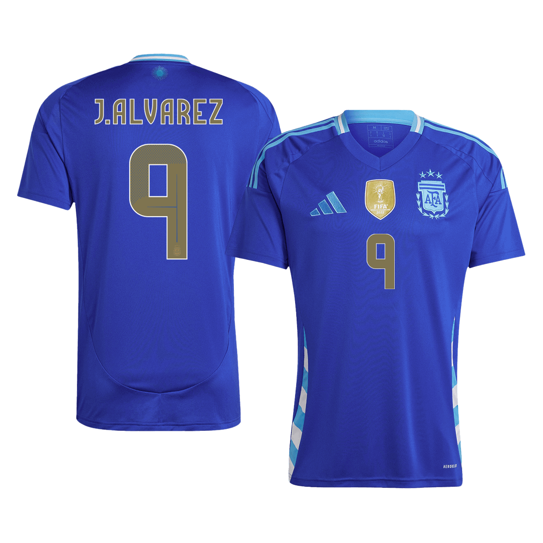 Camiseta de visitante de Argentina J.ALVAREZ #9 2024
