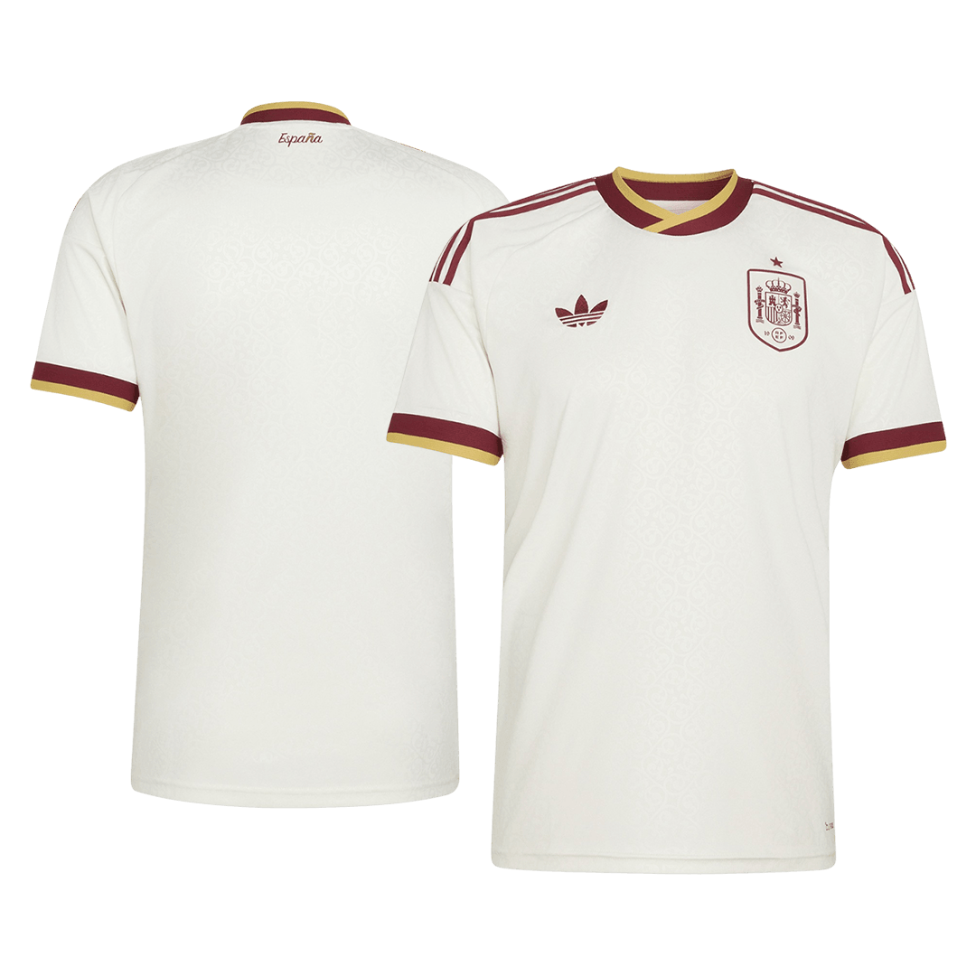 Camiseta de visitante de España para el Mundial 2026, color blanco.
