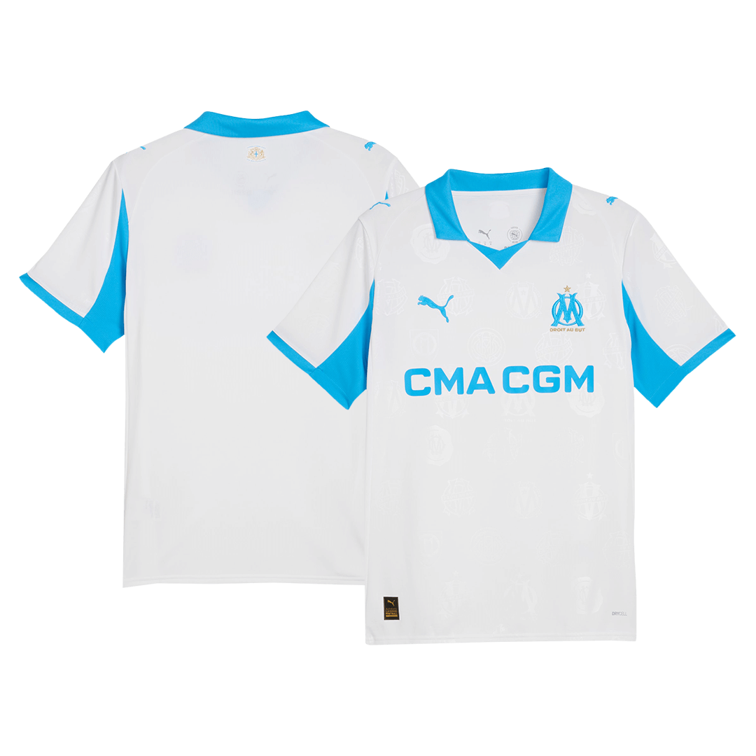 Camiseta de fútbol local del Marsella 25/26 blanca