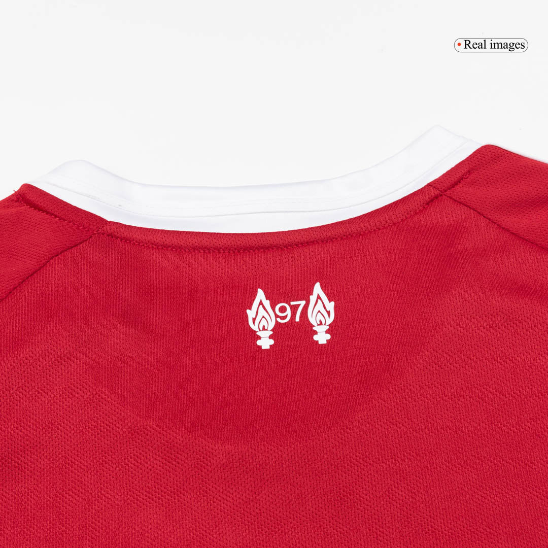 Camiseta de fútbol de manga larga de local del Liverpool 25/26 roja