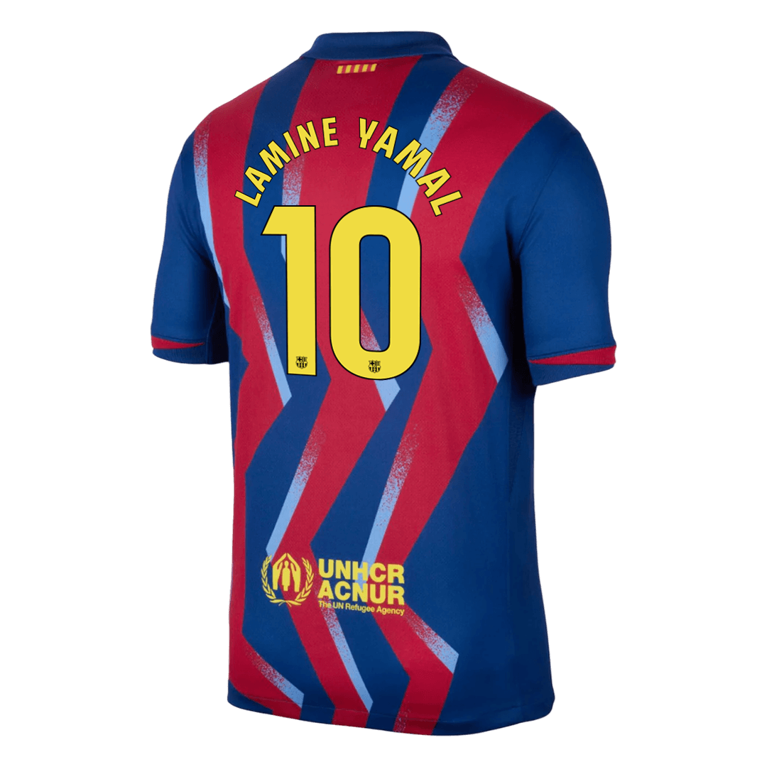 Camiseta de fútbol visitante LAMINE YAMAL #10 del Barcelona 2025/26 (cuarta equipación)