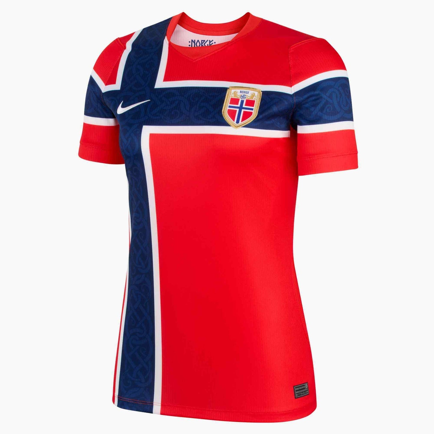 Camiseta local de la selección femenina de Noruega para el Mundial de 2026