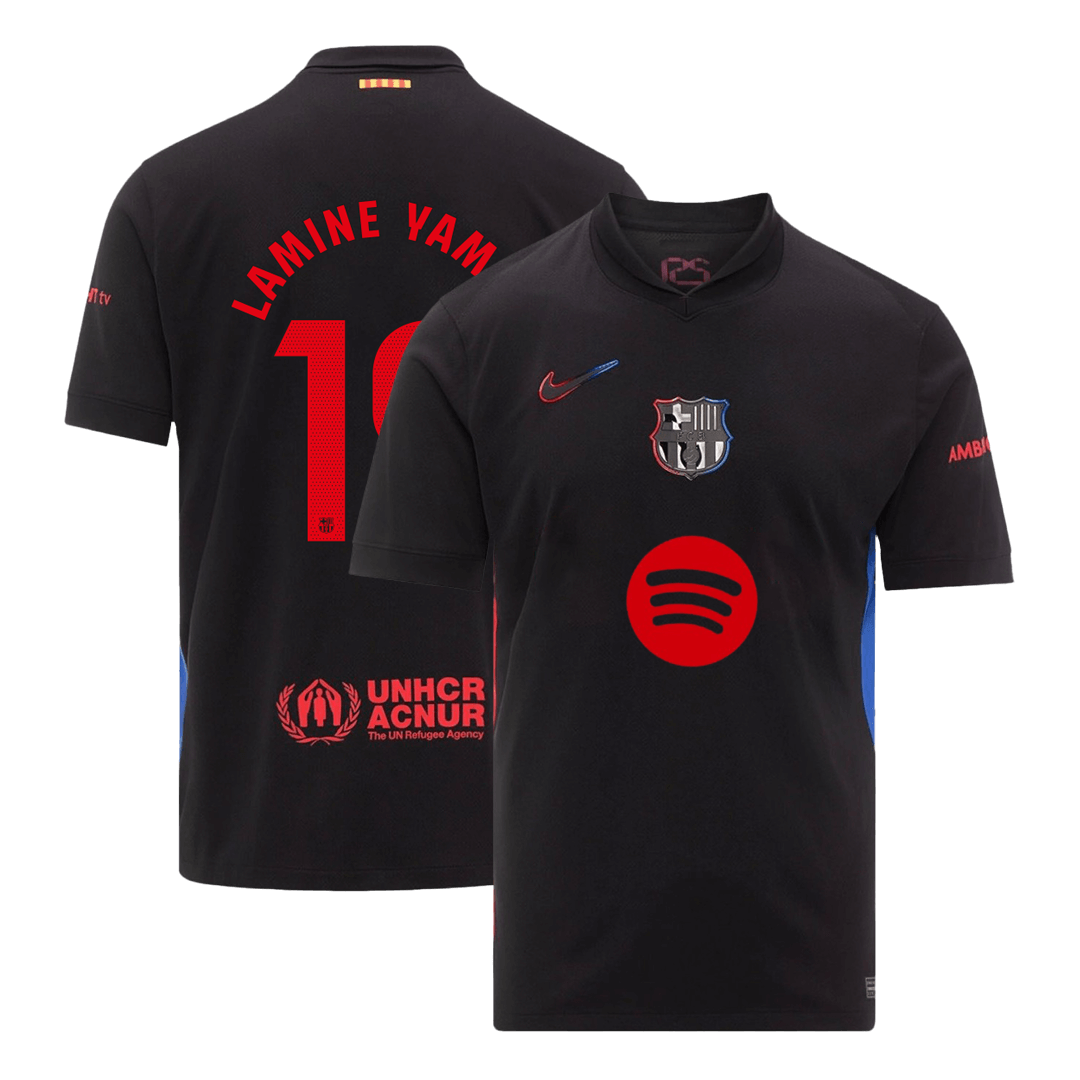 Camiseta de visitante del Barcelona LAMINE YAMAL #19 2024/25 - Logotipo de Spotify sin texto