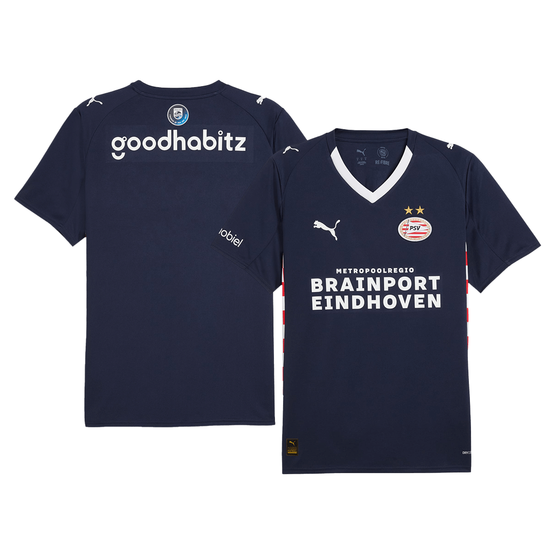 Camiseta Futbol PSV Eindhoven Segunda Equipación 25/26 Azul Marino