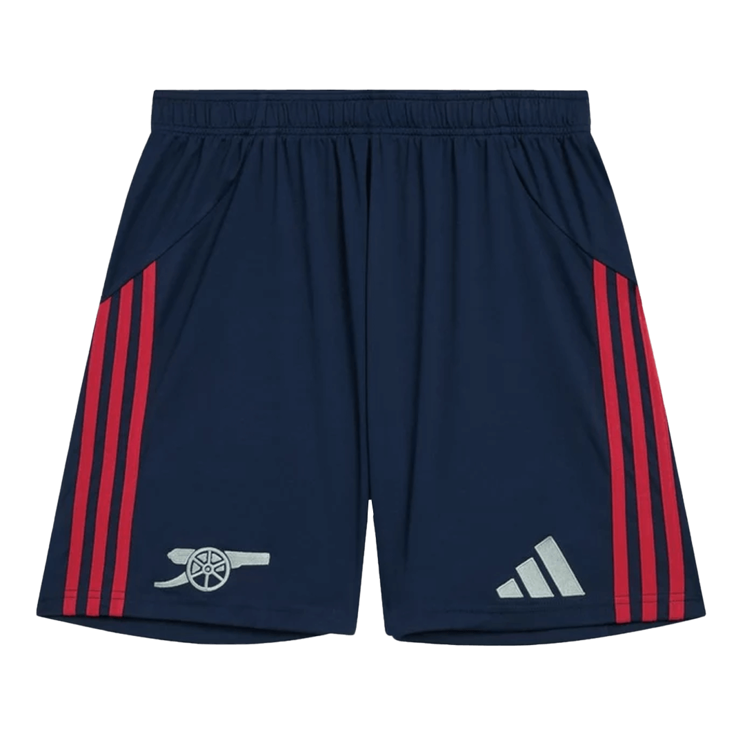Pantalón corto de fútbol visitante del Arsenal 25/26 azul marino