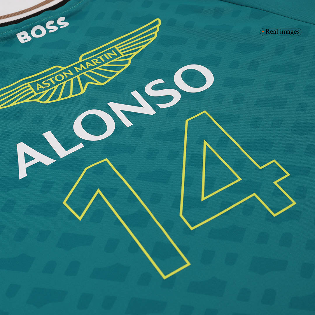 Camiseta del piloto Fernando Alonso del equipo Aston Martin Aramco Cognizant F1 Racing 2024