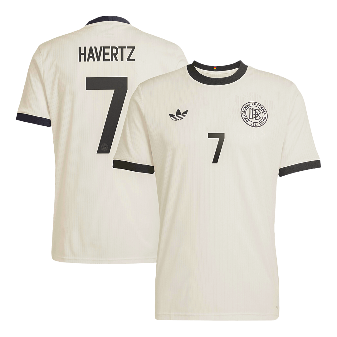 Camiseta de fútbol HAVERTZ #7 Alemania 125.º aniversario 2025 Blanca