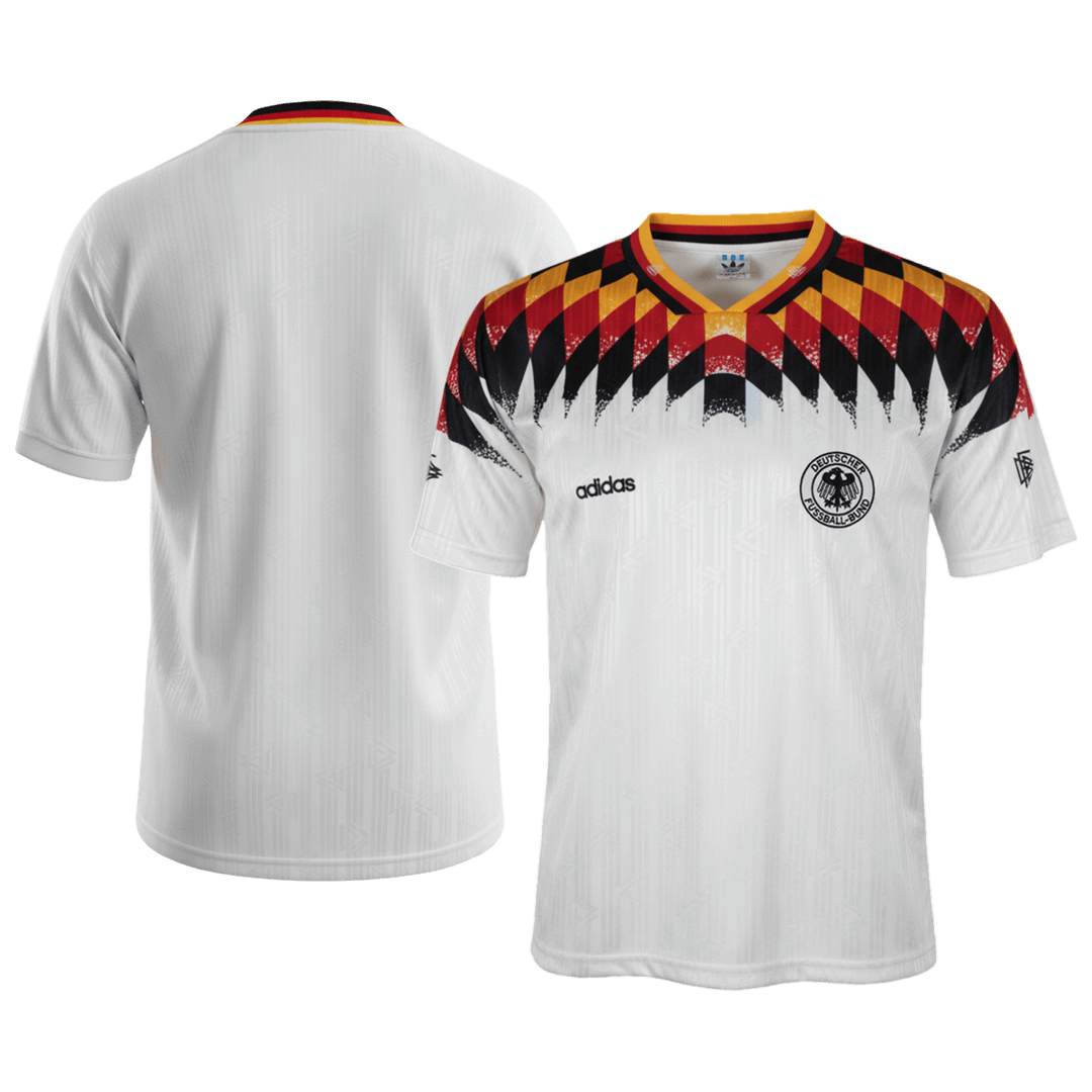 Camiseta retro de fútbol local de Alemania de 1994