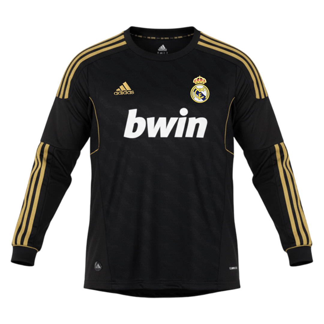 Camiseta de fútbol vintage de visitante del Real Madrid 2011/12, manga larga