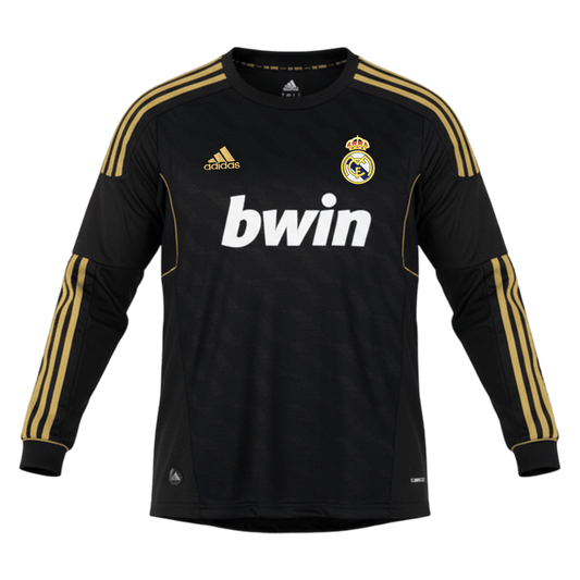 Camiseta de fútbol vintage de visitante del Real Madrid 2011/12, manga larga