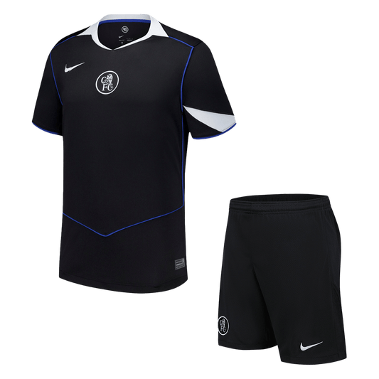 Kit de fútbol visitante del Chelsea (camiseta y pantalón corto) 2025/26