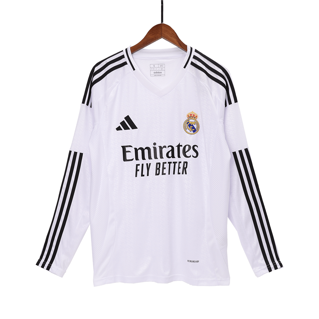 Camiseta de fútbol de manga larga de local del Real Madrid