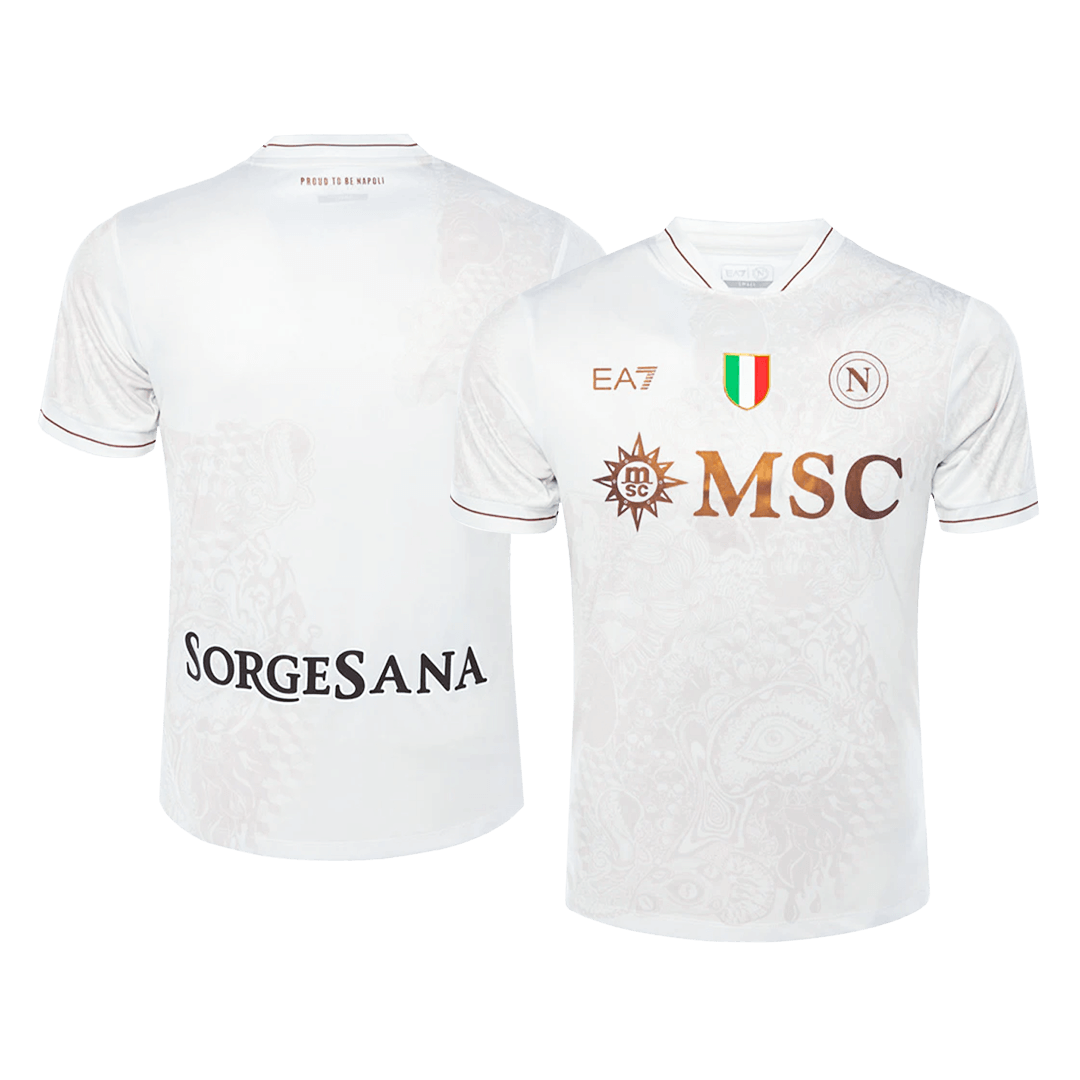 Kit de visitante del Napoli (camiseta y pantalón corto) 2025/26