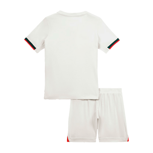 Kit de fútbol visitante del Chelsea para niño (camiseta y pantalón corto) 2025/26, color blanco