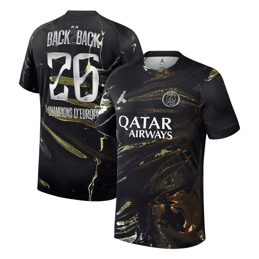 Camiseta de fútbol PSG Edición Noche 2025/26 Campeones de Europa 2026 Estampado