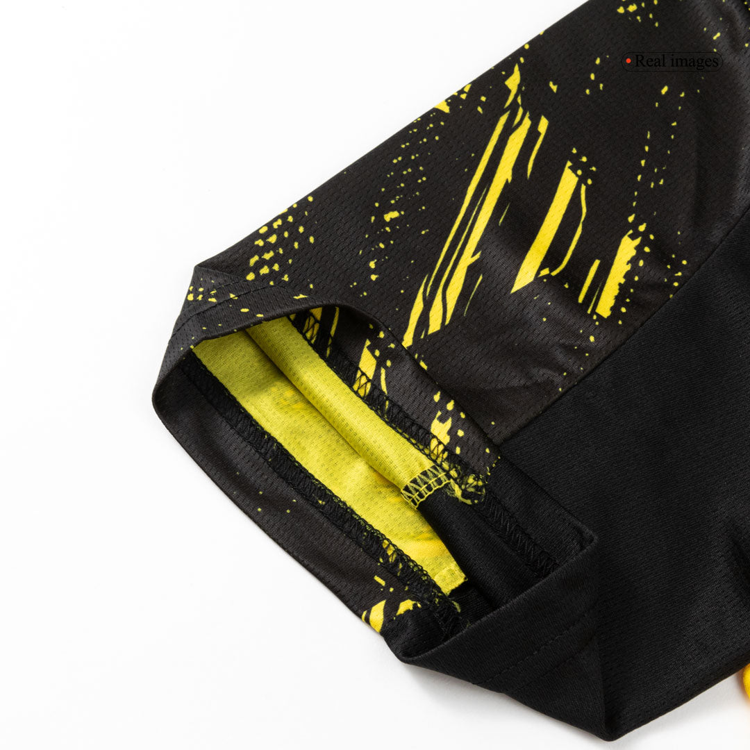 Kit de camiseta de fútbol local del Borussia Dortmund (camiseta, pantalón corto y medias) 2025/26