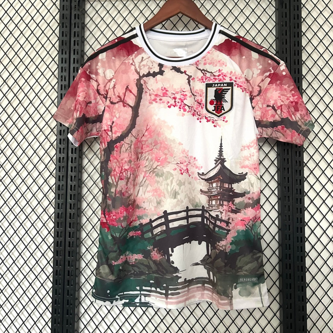 Camiseta rosa de estilo especial de anime japonés 2024-2025