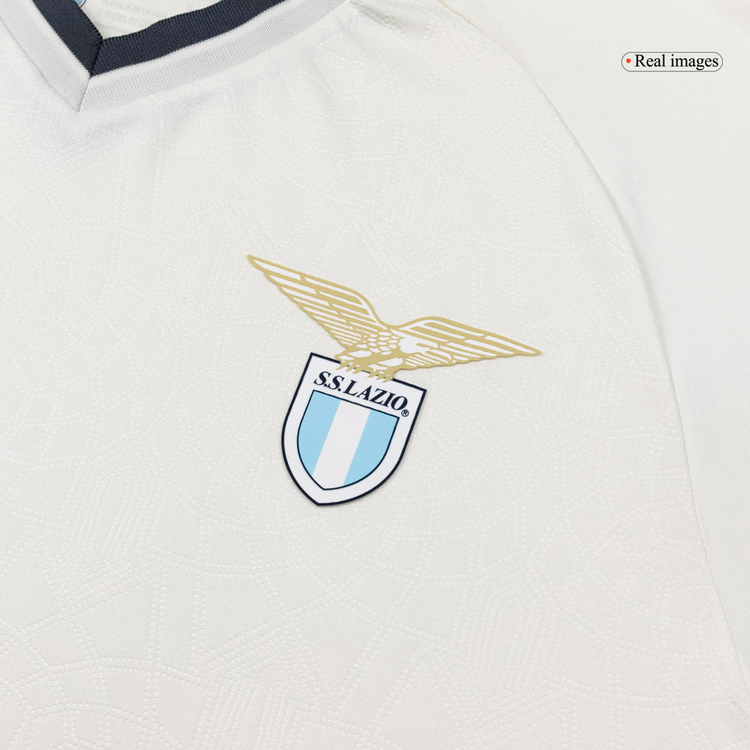 Camiseta de fútbol visitante de la Lazio 25/26 blanca