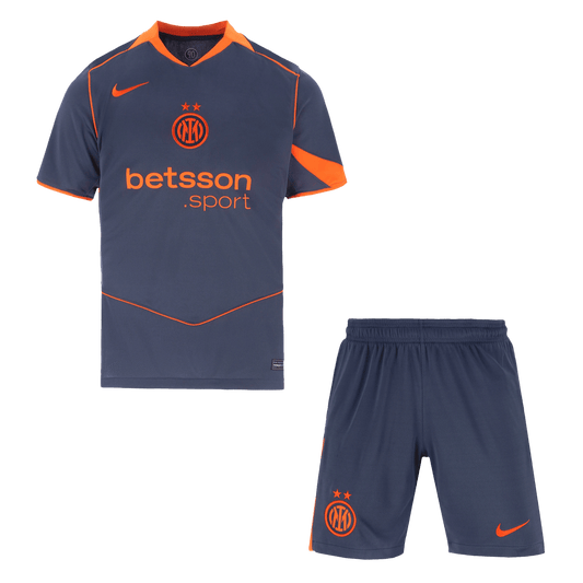 Kit de fútbol visitante del Inter de Milán (camiseta y pantalón corto) 2025/26