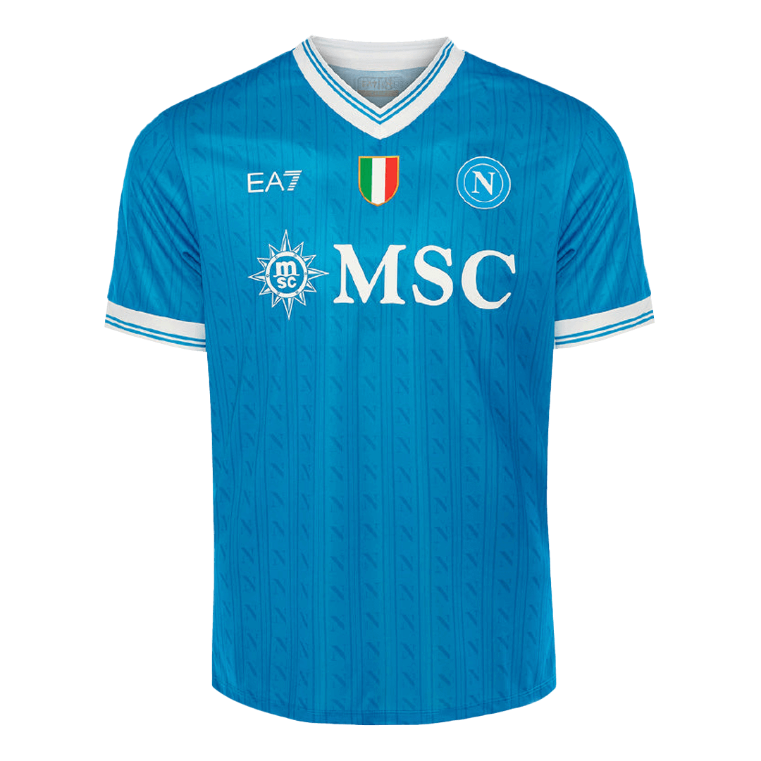 Camiseta de fútbol local del Napoli 2025/26 azul