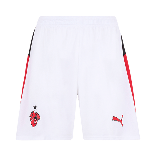 Pantalón corto de fútbol visitante del AC Milan 25/26 blanco