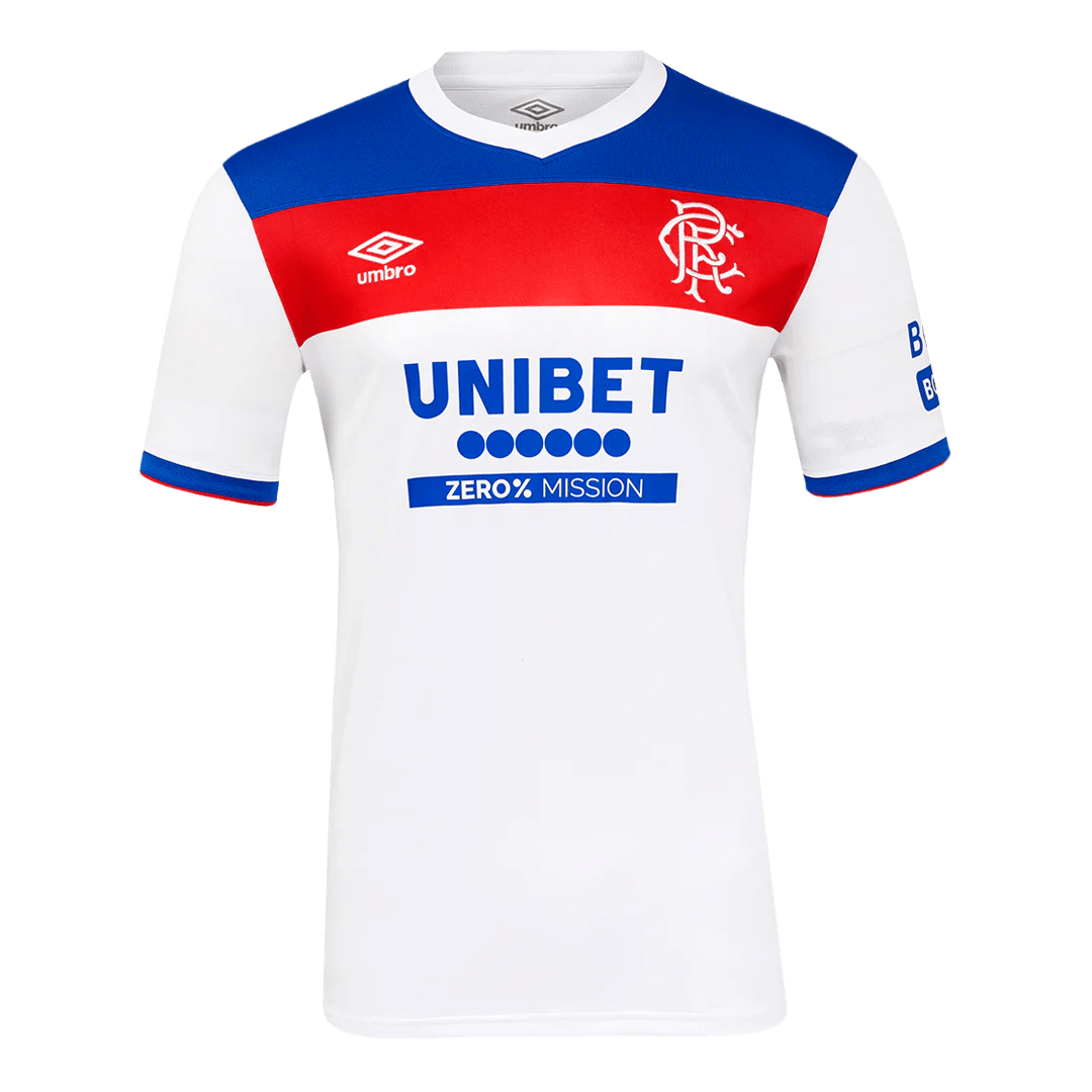 Camiseta de visitante del Glasgow Rangers 2025/26, blanca